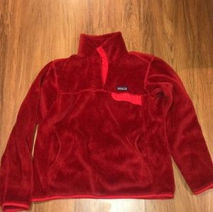 Red patagonia fleece